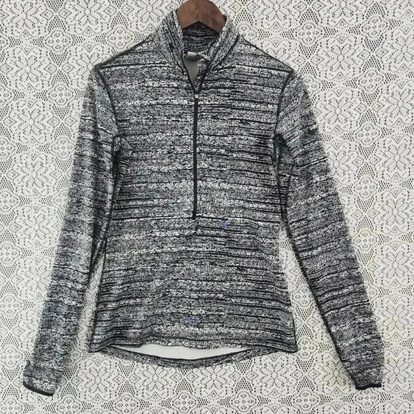 Nike Pro Dri - Fit Mock neck Pull over Women's Long sleeve Athletic Shirt M - Picture 1 of 8